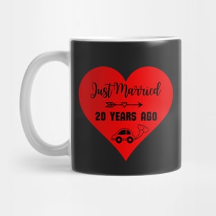 Just Married 20 Years Ago - Wedding anniversary Mug